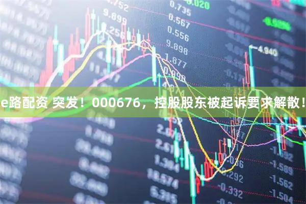 e路配资 突发！000676，控股股东被起诉要求解散！